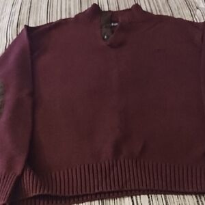 Chaps Maroon Knit Sweater